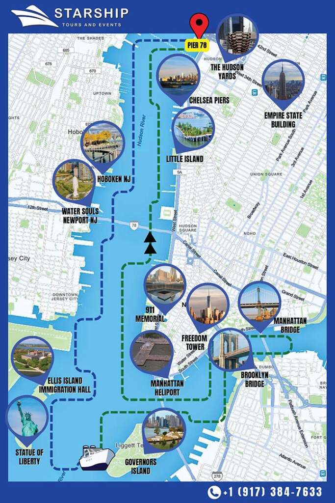Landmark Tour Cruise Route